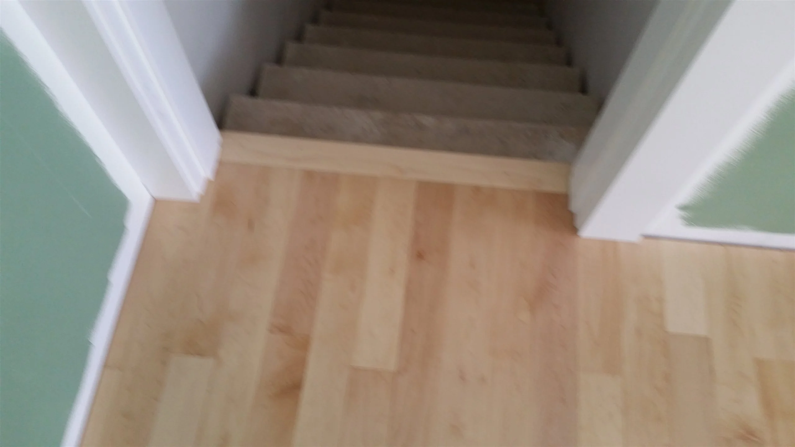 Hardwood floor and stair installation by All About Flooring, Derry NH