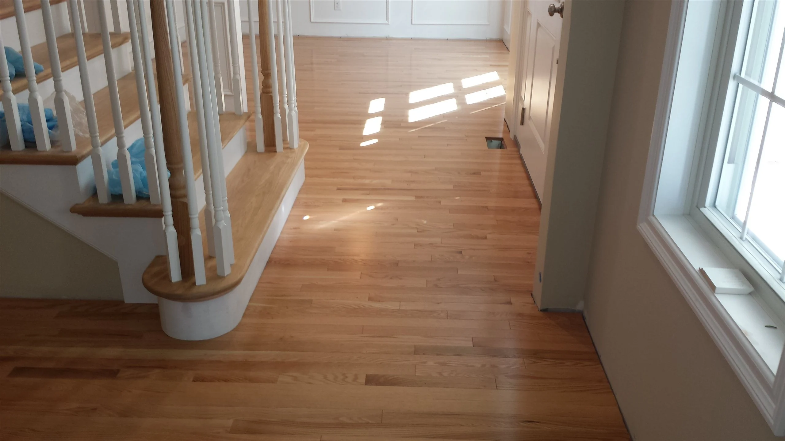Hardwood floor and stair installation by All About Flooring, Derry NH
