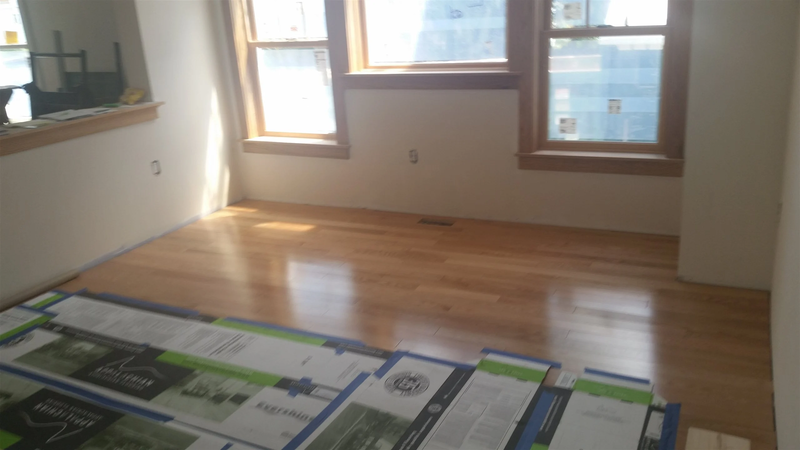 Hardwood floor and stair installation by All About Flooring, Derry NH