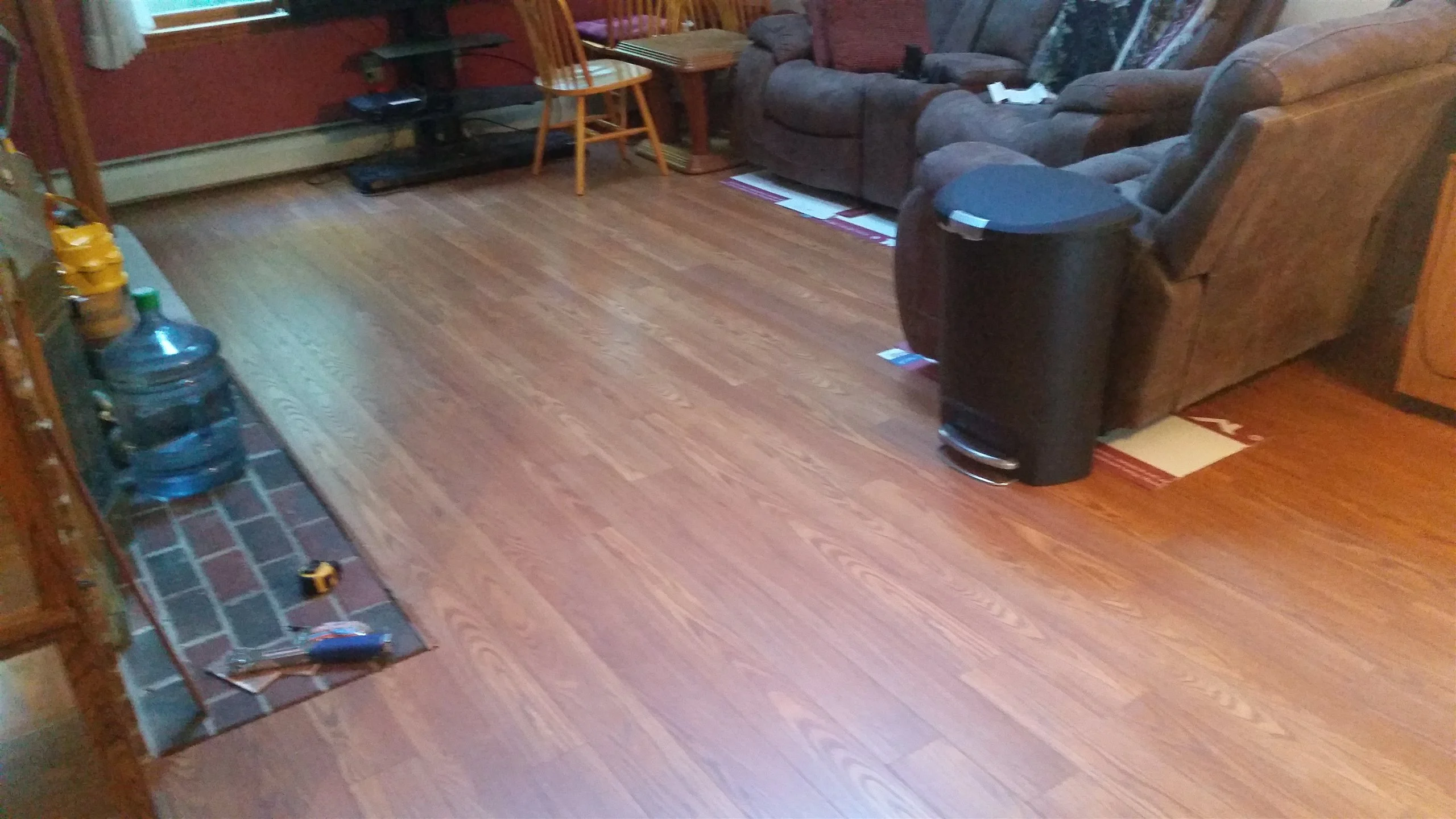 Hardwood floor and stair installation by All About Flooring, Derry NH