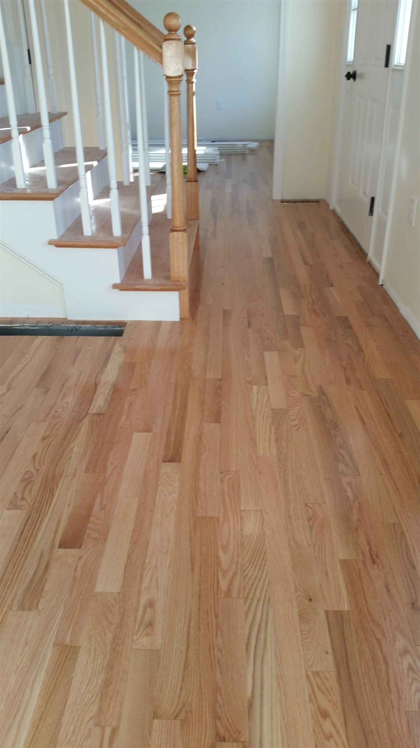 Hardwood floor and stair installation by All About Flooring, Derry NH