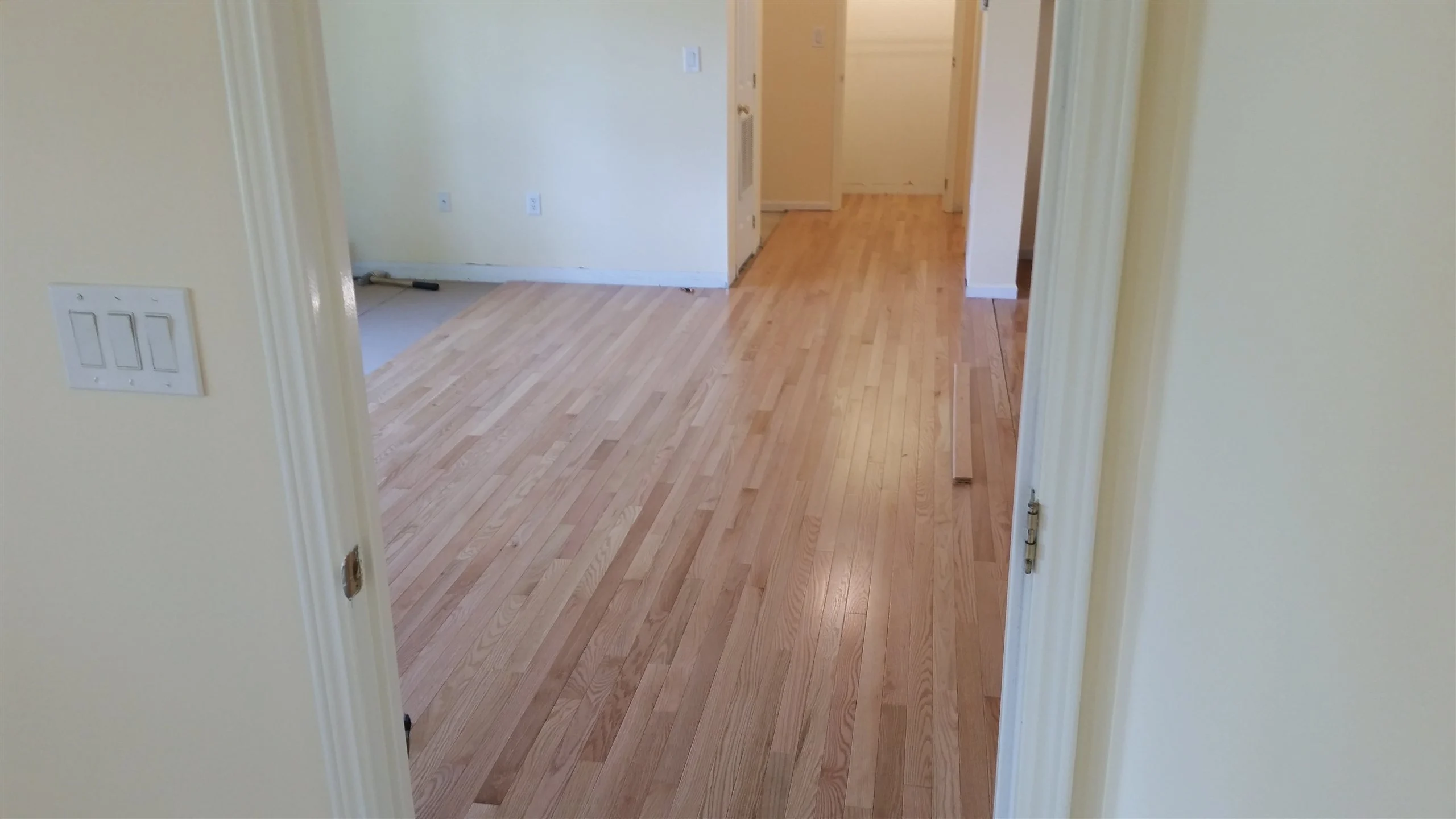 Hardwood floor and stair installation by All About Flooring, Derry NH