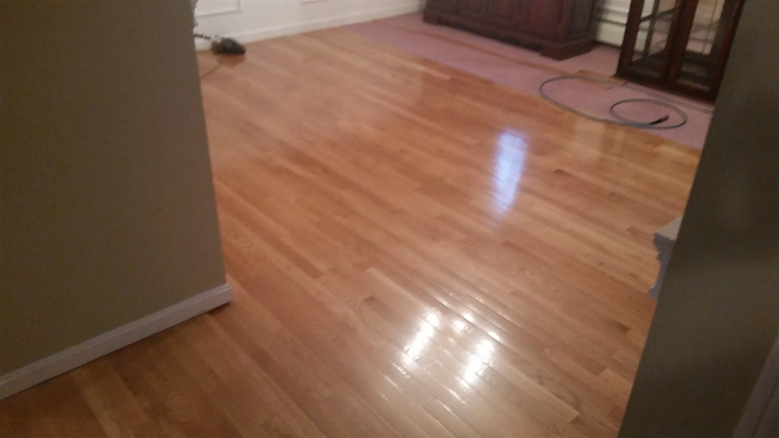 Hardwood floor and stair installation by All About Flooring, Derry NH