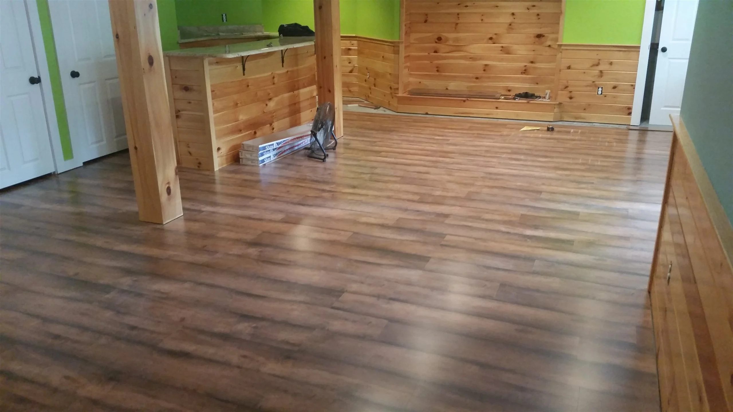 Hardwood floor and stair installation by All About Flooring, Derry NH