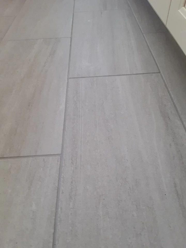 Tile floor and wall installation by All About Flooring, Derry NH