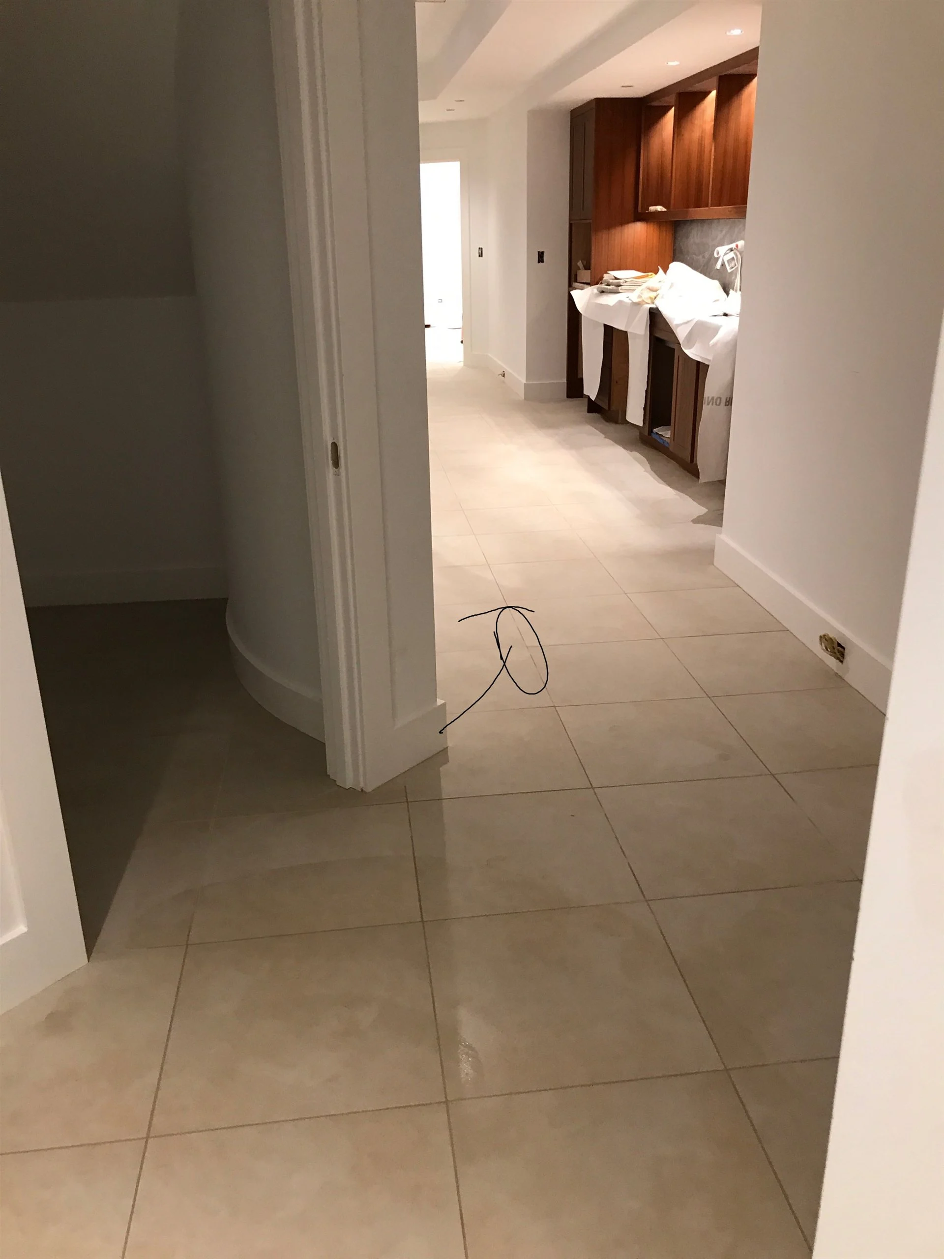 Tile floor and wall installation by All About Flooring, Derry NH