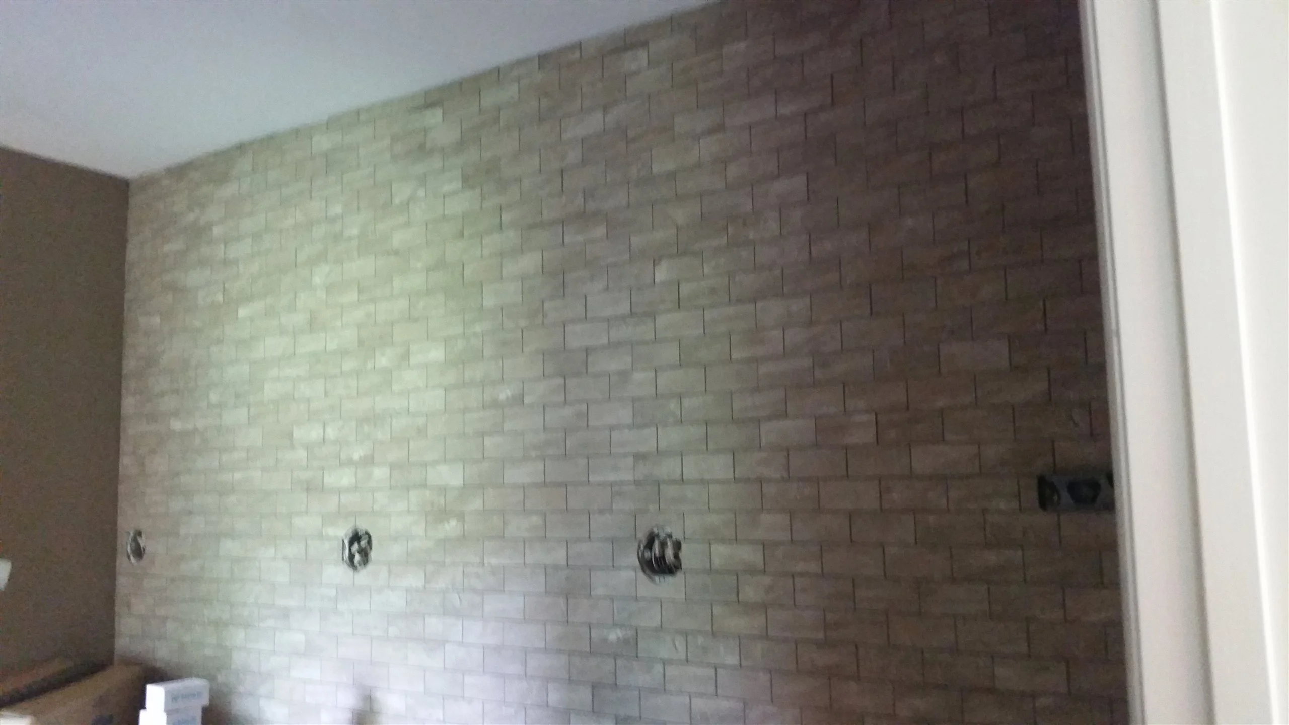 Tile floor and wall installation by All About Flooring, Derry NH