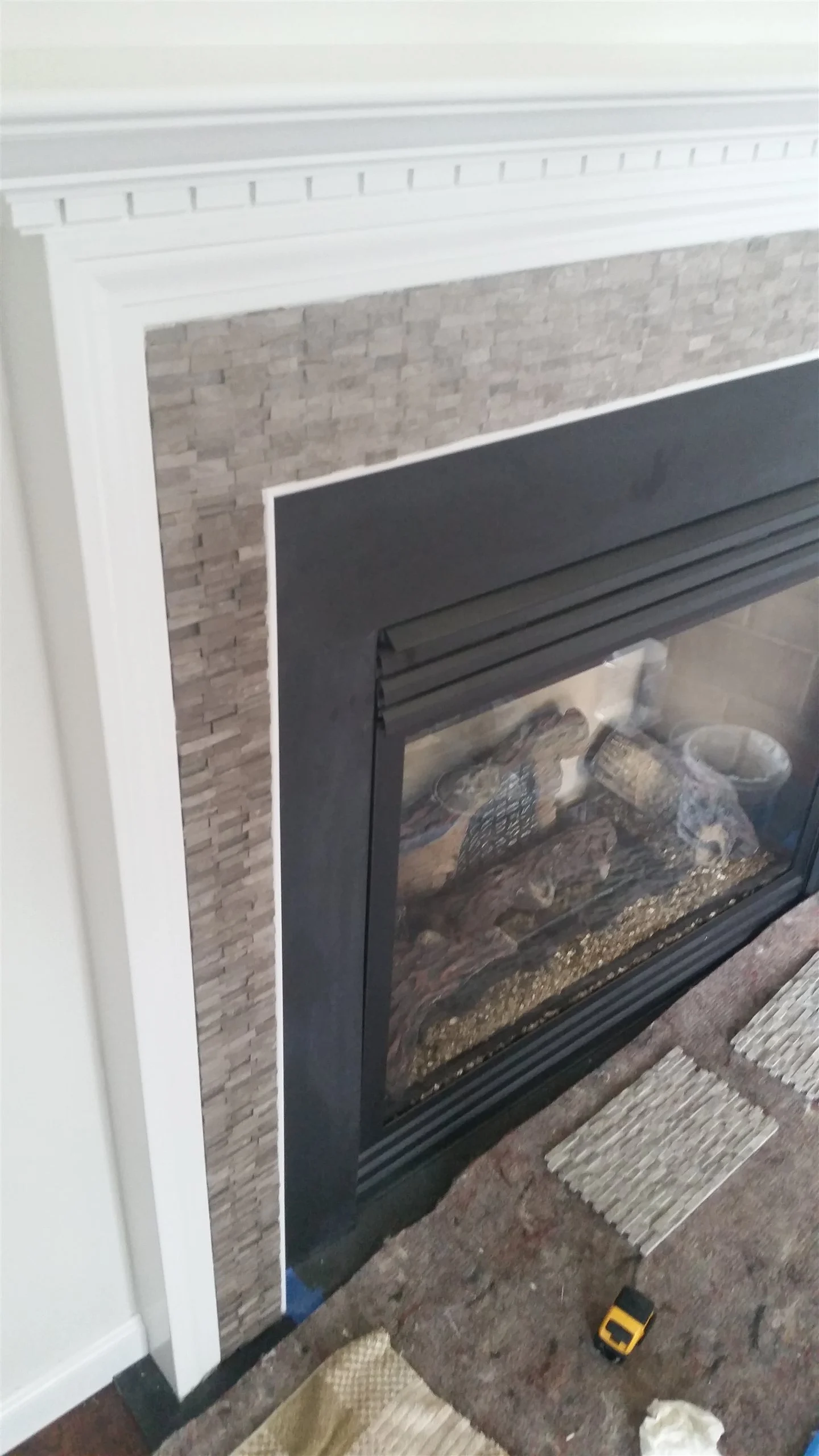 Tile floor and wall installation by All About Flooring, Derry NH
