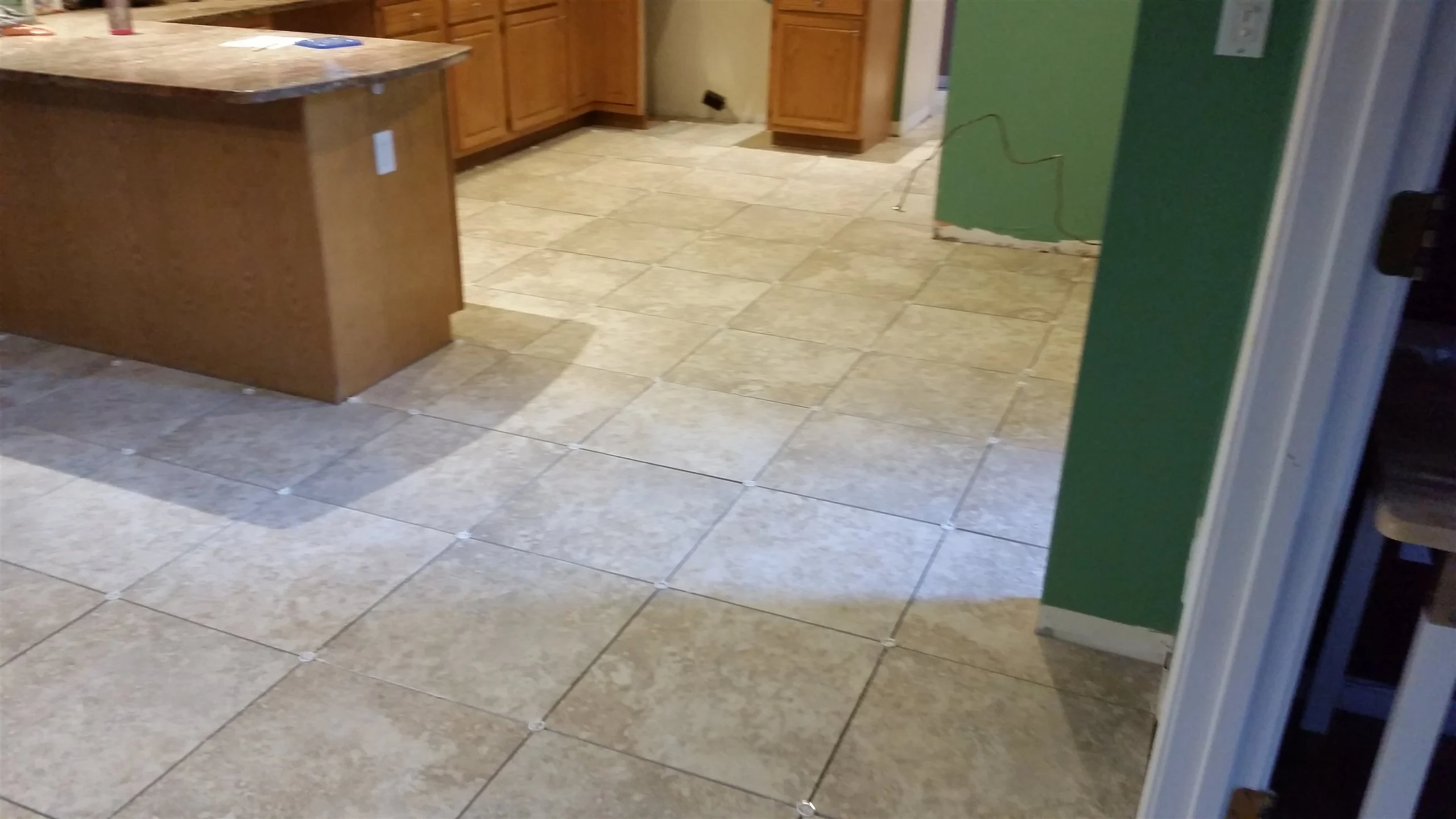 Tile floor and wall installation by All About Flooring, Derry NH
