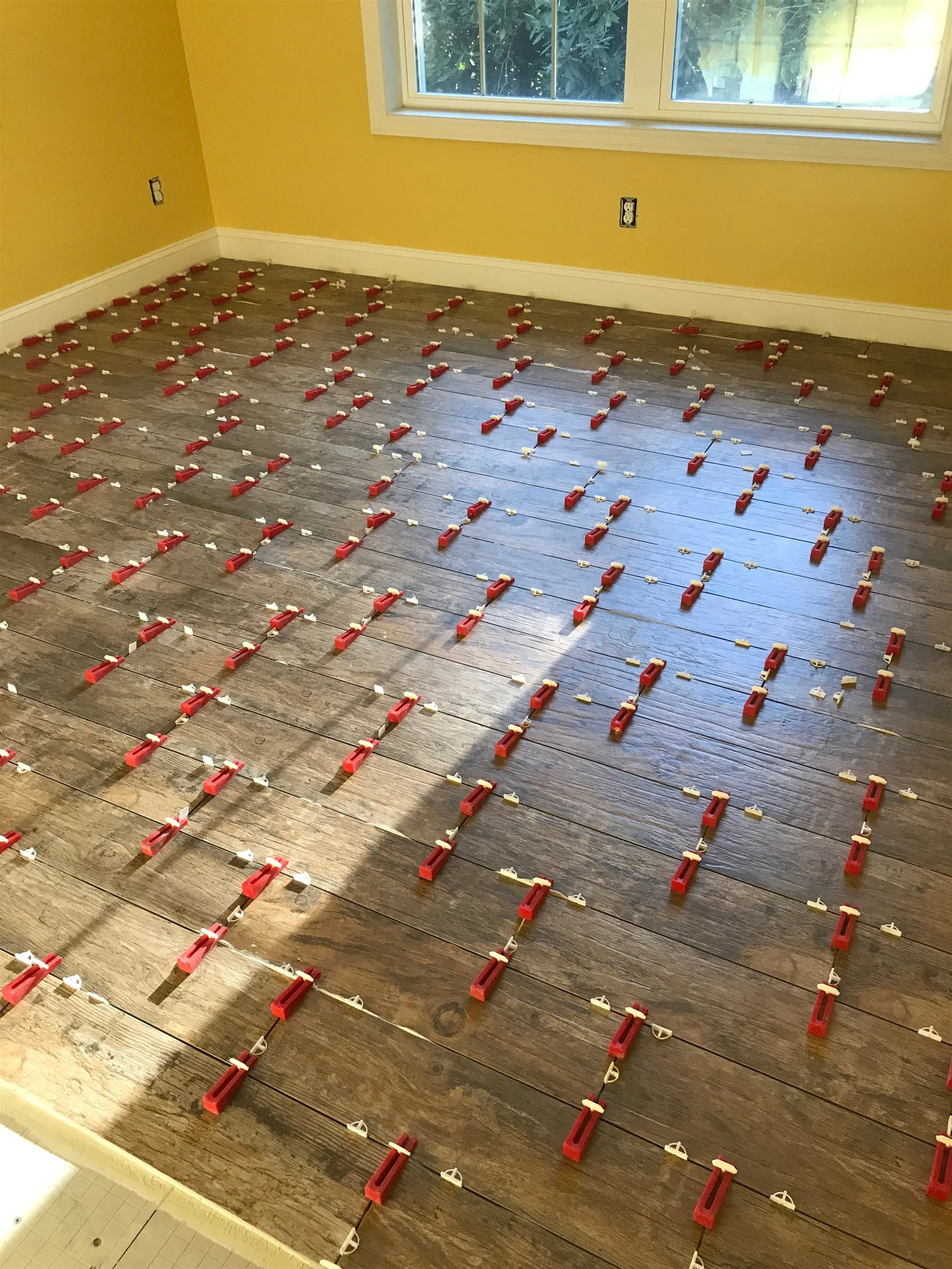 Tile floor and wall installation by All About Flooring, Derry NH